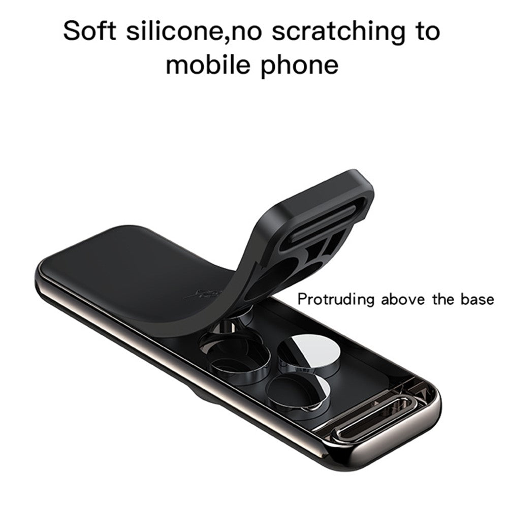 YESIDO C150 360 Degree Rotation Magnetic Absorption Zinc Alloy Car Phone Holder Adhesive Arc Bracket