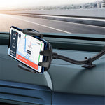 YESIDO C108 40cm Car Bendable Arm Smartphone Bracket Windshield Sucker Mount Cell Phone Holder with Mini Support