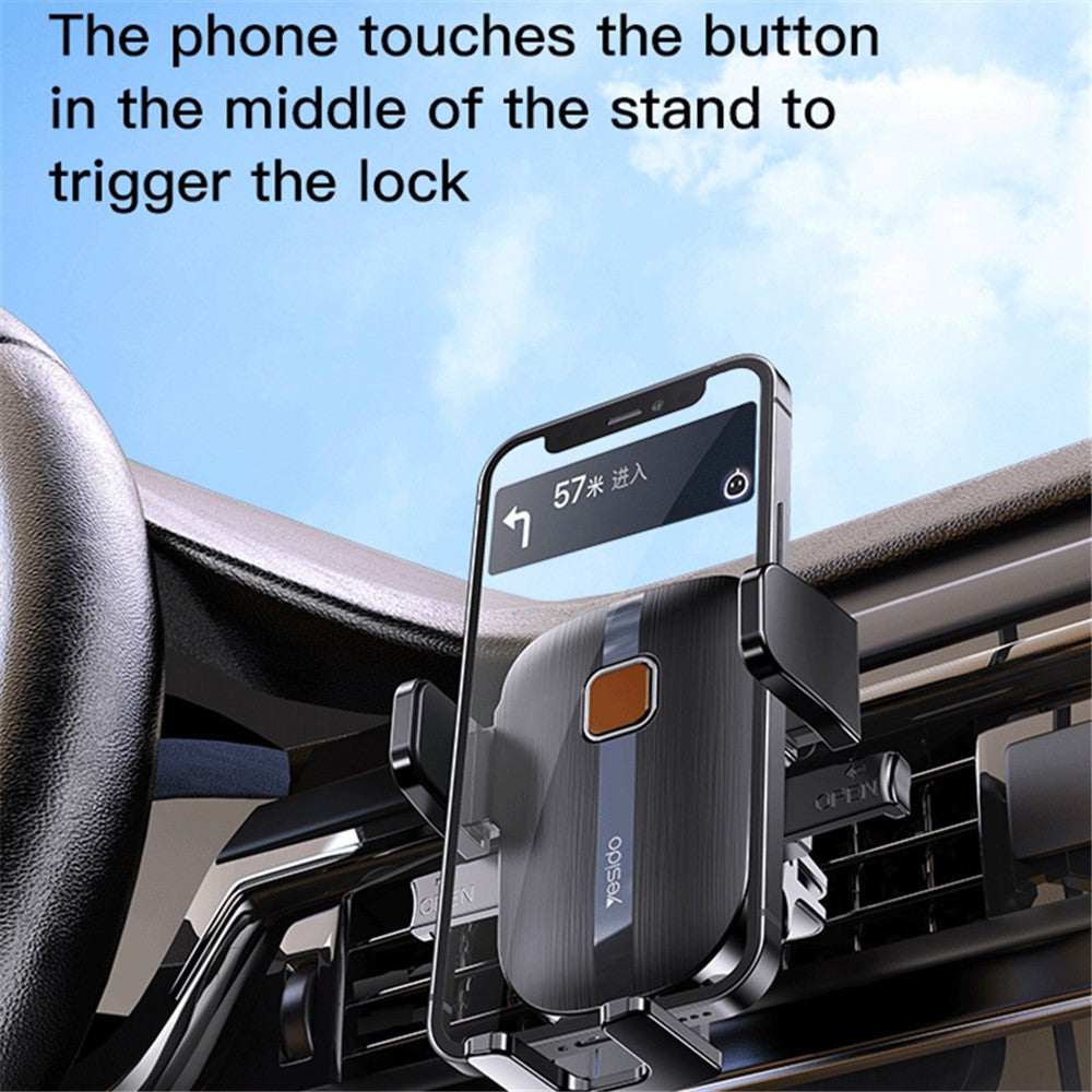 YESIDO C162 Air Outlet Car Phone Holder Bracket 360 Degree Rotatable Cellphone Stand