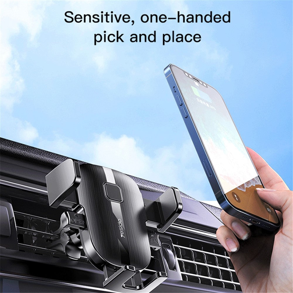 YESIDO C162 Air Outlet Car Phone Holder Bracket 360 Degree Rotatable Cellphone Stand
