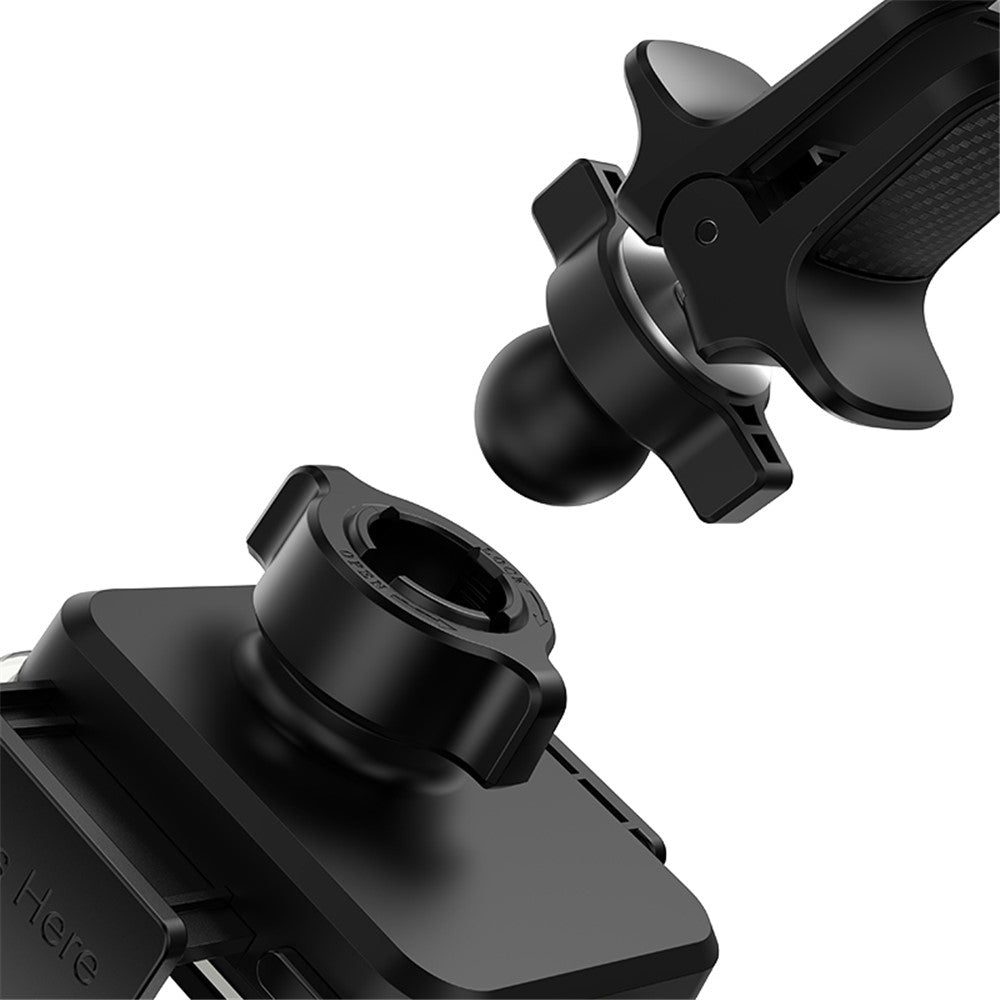 YESIDO C163 Air Outlet Transparent Panel Car Bracket Mobile Phone Holder Stand