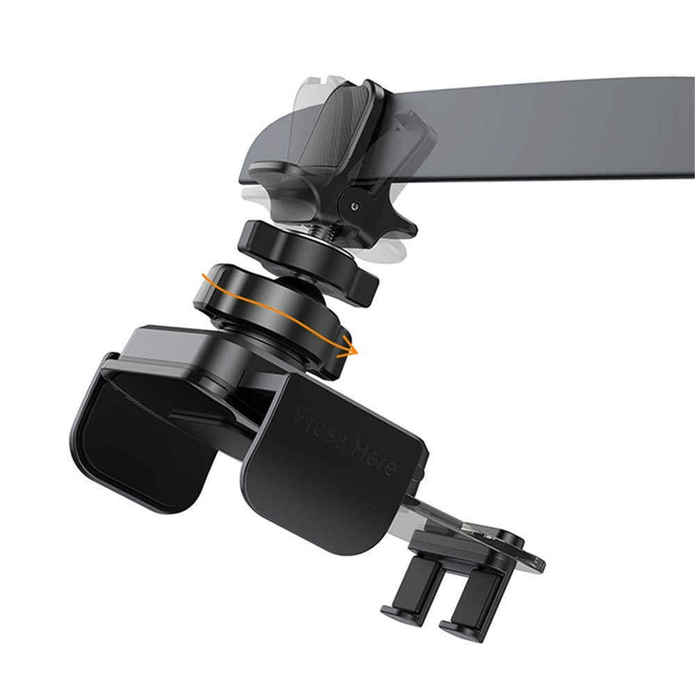YESIDO C163 Air Outlet Transparent Panel Car Bracket Mobile Phone Holder Stand