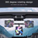 YESIDO C196 Car Rearview Mirror Phone Holder 360 Degrees Rotating ABS Cellphone Bracket