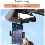 YESIDO C196 Car Rearview Mirror Phone Holder 360 Degrees Rotating ABS Cellphone Bracket