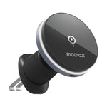 MOMAX Q.MAG MOUNT 5 CM25A magnetisk trådløs biloplader montering luftventil mobilopladerholder (15W mørkegrå)