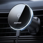 MOMAX Q.MAG MOUNT 5 CM25A magnetisk trådløs biloplader montering luftventil mobilopladerholder (15W mørkegrå)