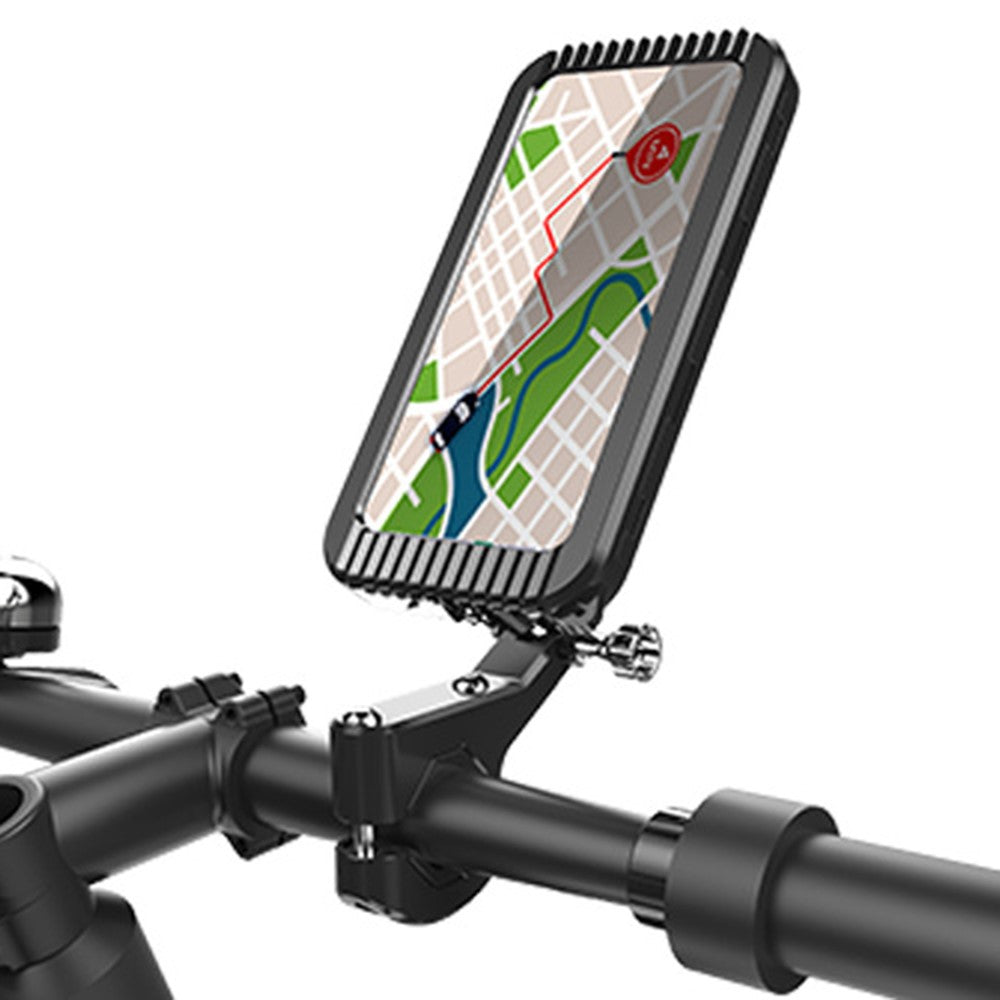 Z009A Bike Motorcycle Handlebar Mount Phone Holder Waterproof Cycling Mobile Phone Case Bracket
