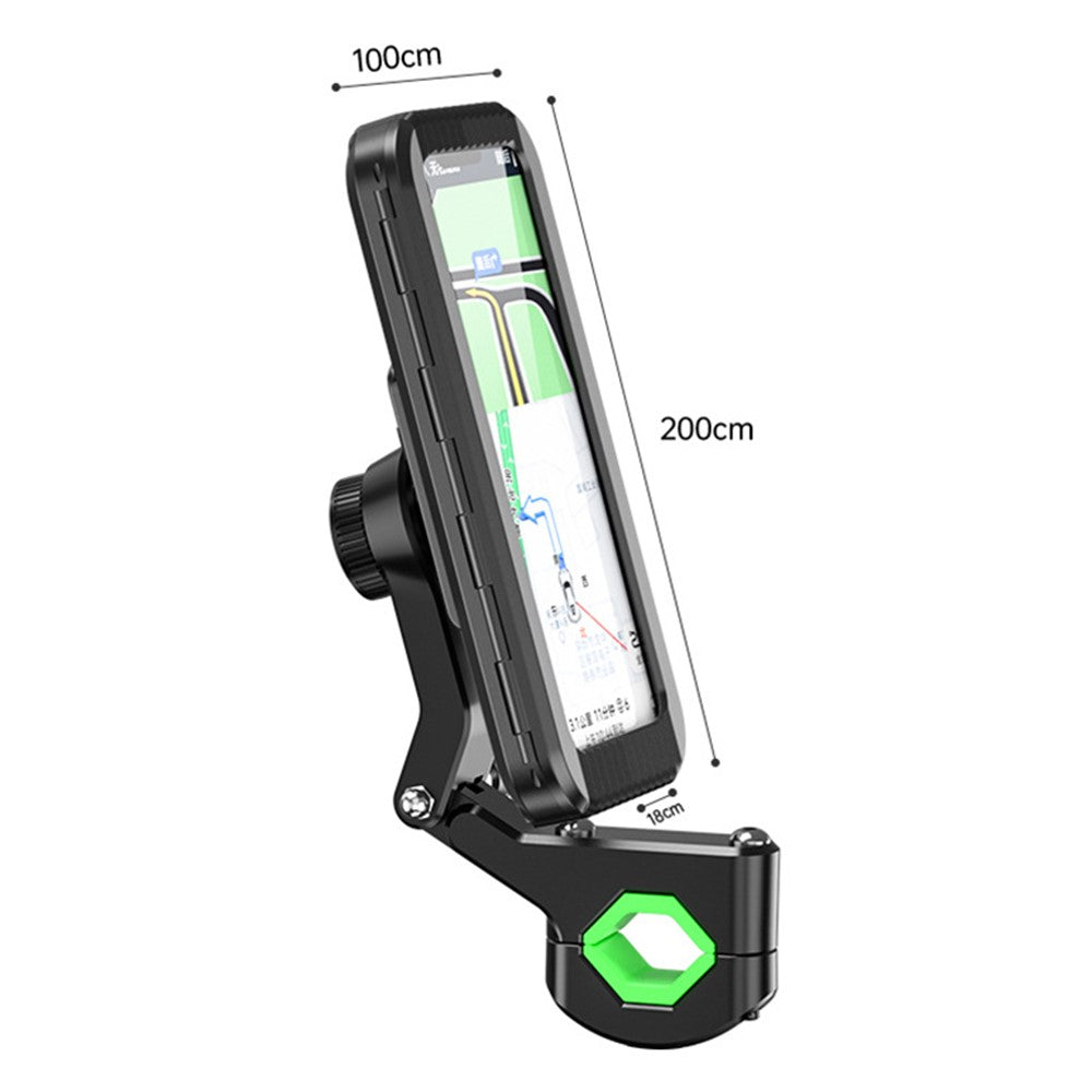 Z009A Bike Motorcycle Handlebar Mount Phone Holder Waterproof Cycling Mobile Phone Case Bracket