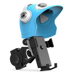 Motorcycle Electric Bike Handlebar Phone Holder Stand with Sunshade Helmet