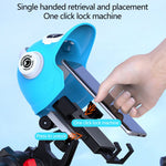 Motorcycle Electric Bike Handlebar Phone Holder Stand with Sunshade Helmet