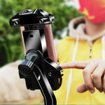 Handlebar Phone Holder for Bicycle E-Bike Motorcycle Anti-Shock Quick Fixed Phone Mount for Riding, Cycling