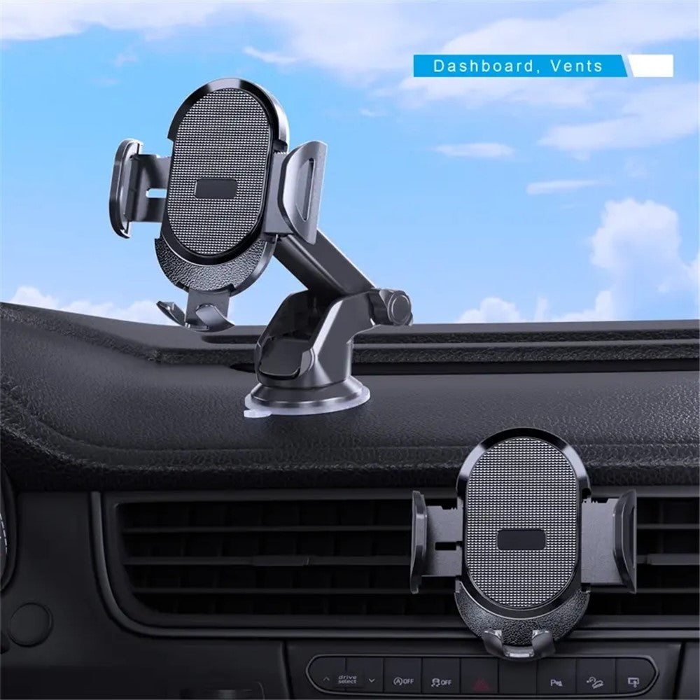 D33 Suction Cup Base Gravity Sensing Car Phone Holder Bracket with Air Vent Clip