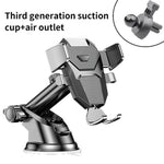 D25+105+K5 Telescopic Suction Cup Dashboard Phone Mount Air Vent Car Phone Holder Auto Locking Car Phone Clip
