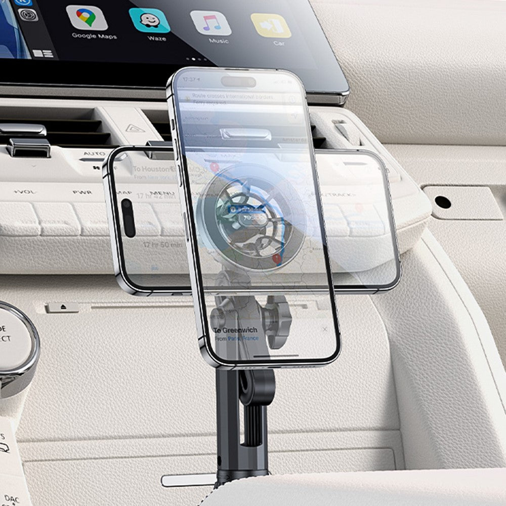 YESIDO C200 For iPhone 12 / 13 / 14 / 15 Car Cup Holder Mount Phone Bracket