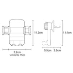 YESIDO C242 Air Vent Phone Holder for iPhone 16 / 16 Plus / 16 Pro / 16 Pro Max Adjustable Car Phone Mount with Hook Clip