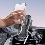 YESIDO C242 Air Vent Phone Holder for iPhone 16 / 16 Plus / 16 Pro / 16 Pro Max Adjustable Car Phone Mount with Hook Clip