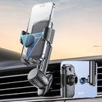 YESIDO C242 Air Vent Phone Holder for iPhone 16 / 16 Plus / 16 Pro / 16 Pro Max Adjustable Car Phone Mount with Hook Clip