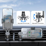 YESIDO C242 Air Vent Phone Holder for iPhone 16 / 16 Plus / 16 Pro / 16 Pro Max Adjustable Car Phone Mount with Hook Clip