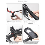 ROCKBROS Rainproof Handlebar E-Bike Mobile Phone Bracket PET Touch Screen Bike Phone Holder