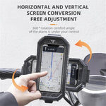 ROCKBROS Rainproof Handlebar E-Bike Mobile Phone Bracket PET Touch Screen Bike Phone Holder
