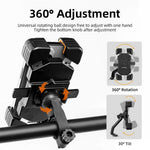 ROCKBROS HW-117 E-Bike Cell Phone Holder Motorcycle Bicycle Quick-Release Phone Bracket for 4.5"-7.2" Devices