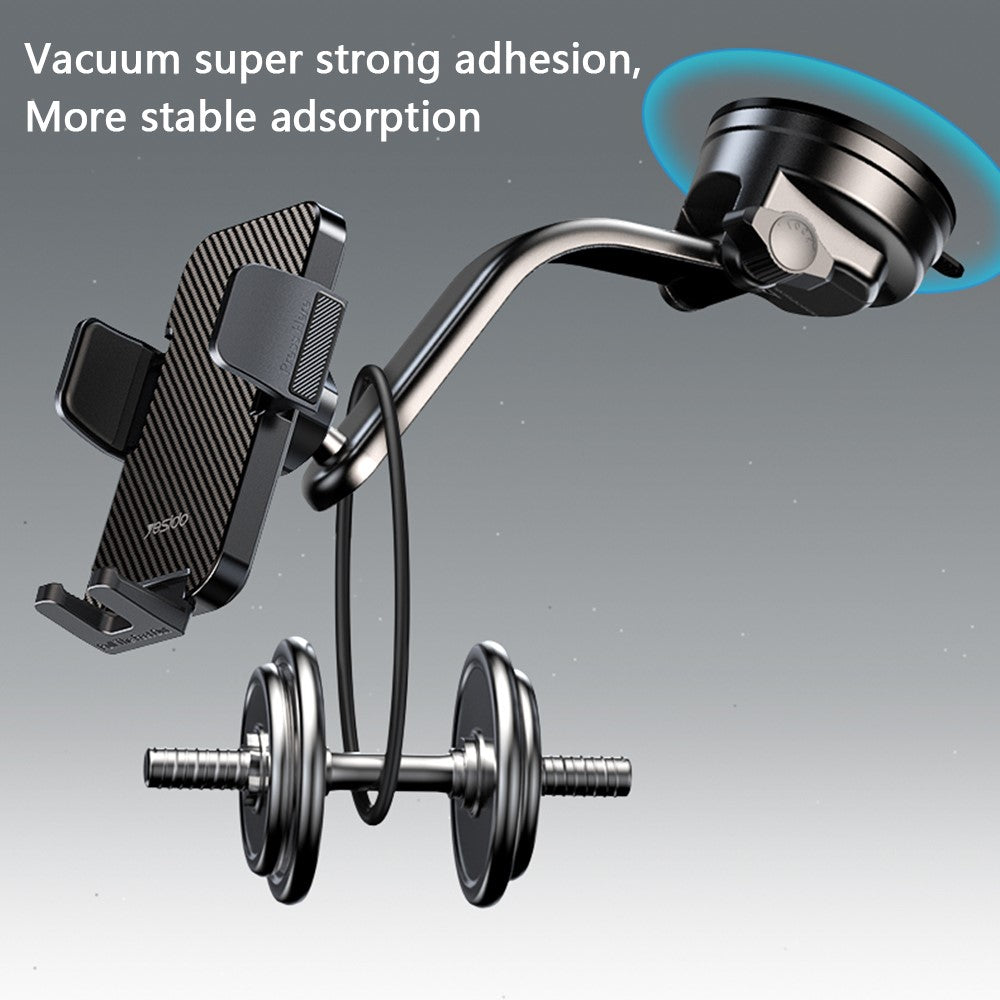YESIDO C172 Suction Cup Multi-Function Dashboard Phone Mount Car Magnetic Phone Holder for iPhone 16 / 16 Plus / 16 Pro / 16 Pro Max