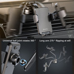 YESIDO C172 Suction Cup Multi-Function Dashboard Phone Mount Car Magnetic Phone Holder for iPhone 16 / 16 Plus / 16 Pro / 16 Pro Max