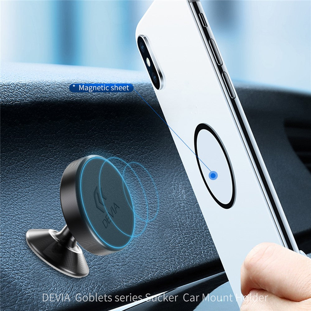 DEVIA Magnetic Car Phone Mount Dashboard Compact Phone Holder for iPhone 16 / 16 Plus / 16 Pro / 16 Pro Max
