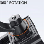 QX-24 ABS Motorcycle Phone Mount Holder Bracket (Installation On Rearview Mirror)