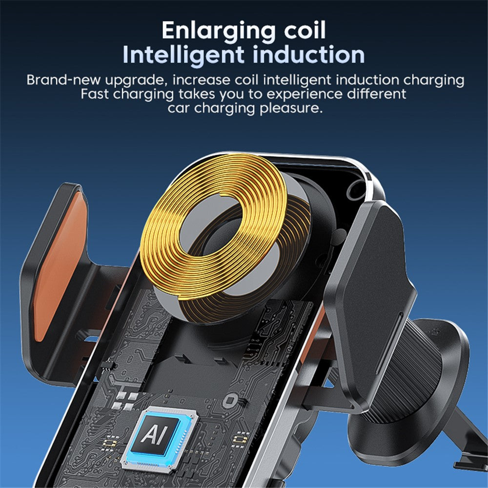 X15 Car Air Vent Cell Phone Mount Holder Wireless Charger Mobile Phone Bracket