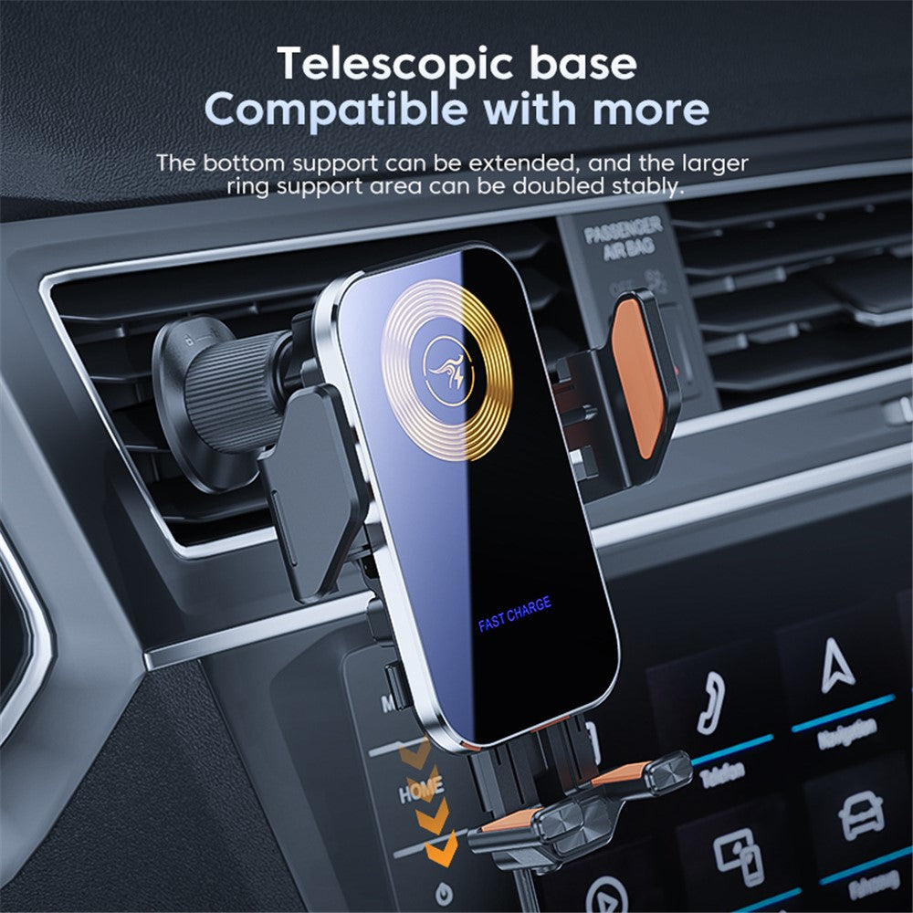 X15 Car Air Vent Cell Phone Mount Holder Wireless Charger Mobile Phone Bracket