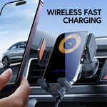 X15 Car Air Vent Cell Phone Mount Holder Wireless Charger Mobile Phone Bracket