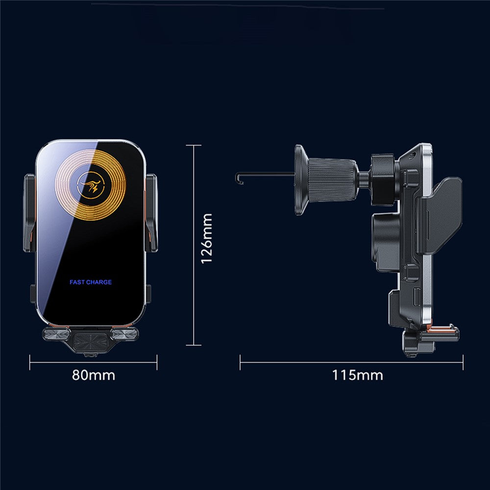 X15 Car Air Vent Cell Phone Mount Holder Wireless Charger Mobile Phone Bracket