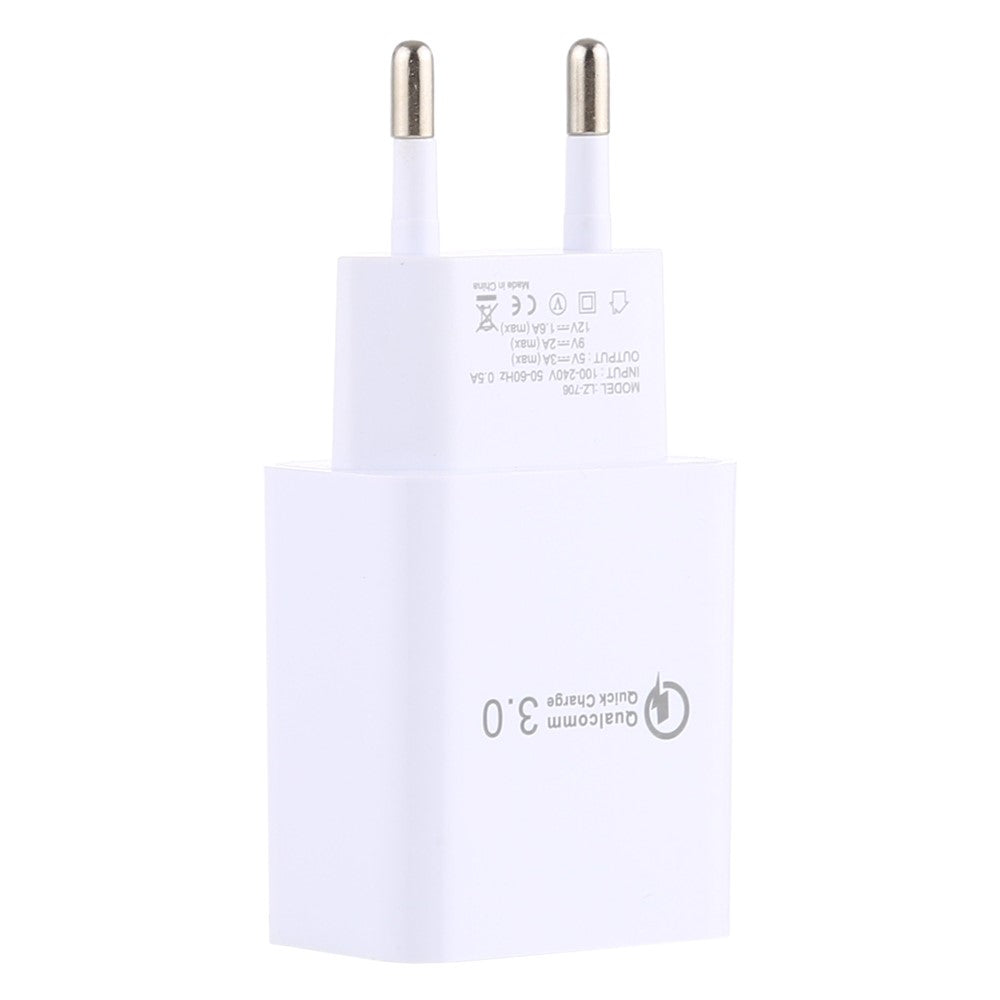 LZ-706 QC 3.0 Fast Charging USB Wall Charger Travel Power Adapter