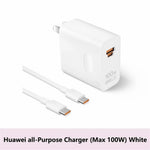 HUAWEI HW-200500C02 100W Højeffektadapter USB-A + Type-C CN Vægoplader med kabel (kinesisk version)