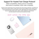 HUAWEI HW-200500C02 100W High Power Adapter USB-A + Type-C CN Plug Wall Charger with Cable (Chinese Version)