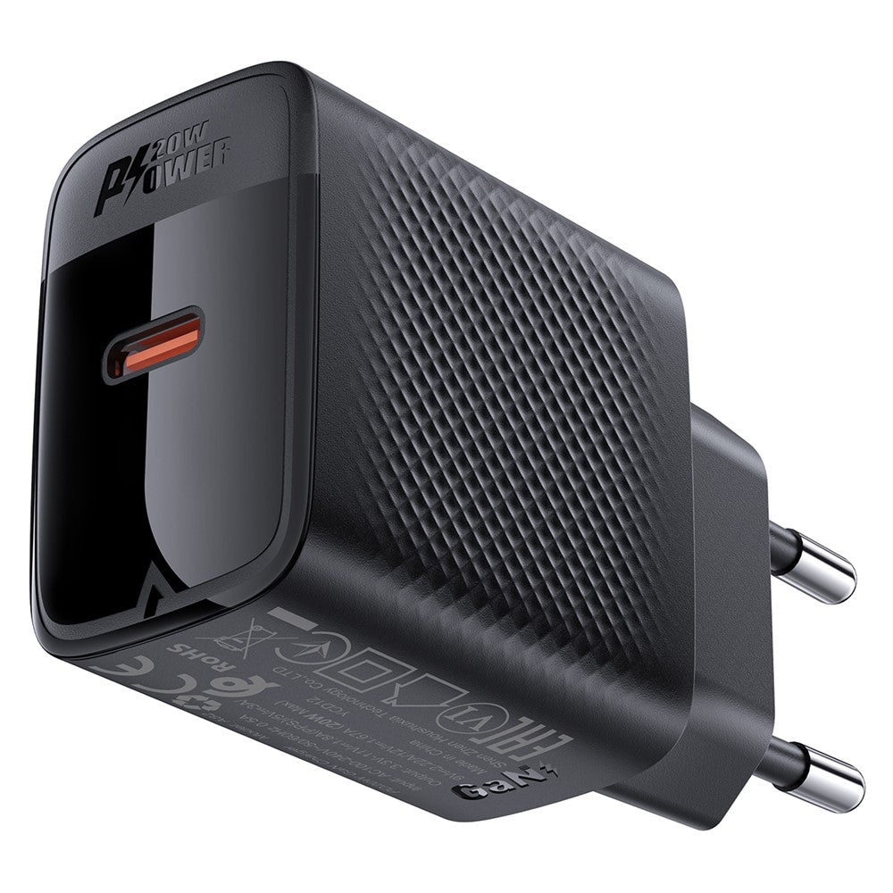 ACEFAST A82 PD 20W GaN-strømadapter enkelt USB-C-telefonoplader