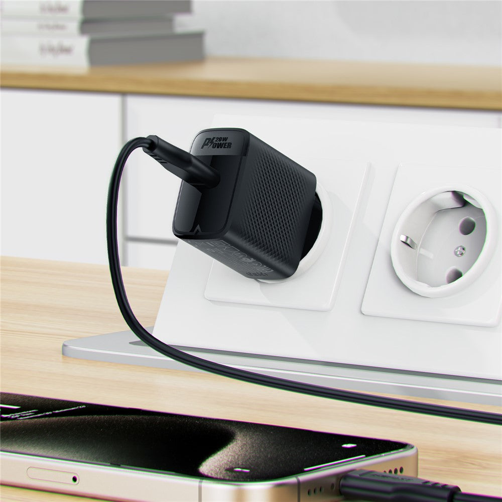 ACEFAST A82 PD 20W GaN-strømadapter enkelt USB-C-telefonoplader