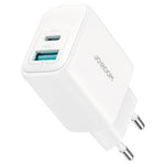 JOYROOM JR-TCF21 20W Fast Charger Type-C + USB-A Dual Port Power Adapter for iPhone 16-15 Series