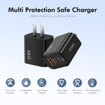 ENKAY ENK-FC001 45W USB-A + Type-C Dual Port Wall Charger Power Adapter