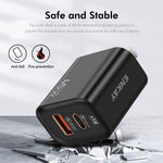 ENKAY ENK-FC001 45W USB-A + Type-C Dual Port Wall Charger Power Adapter