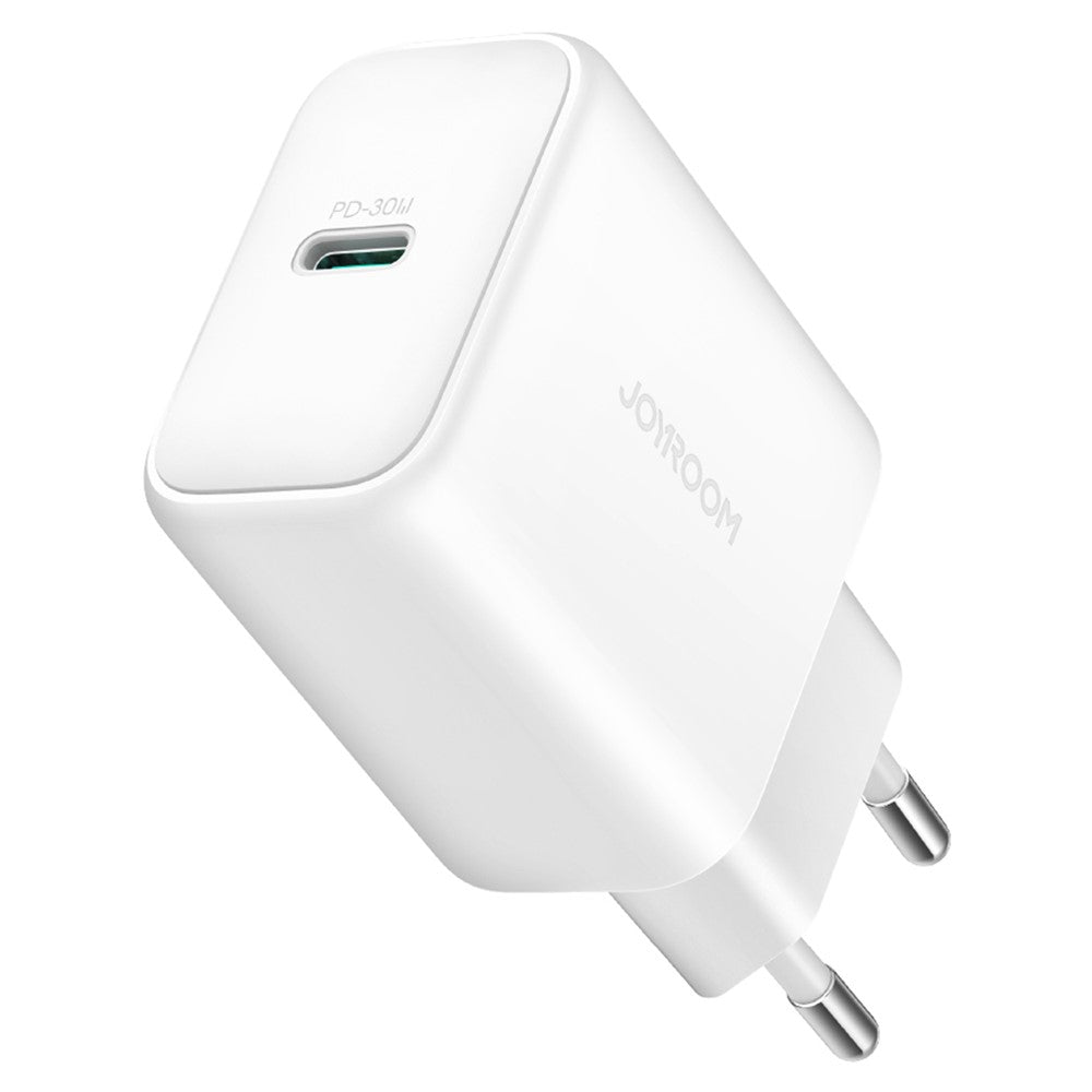 JOYROOM JR-TCF24 PD 30W Fast Charging Power Adapter Type-C Mini Wall Charger, EU Plug for iPhone 16-15 Series