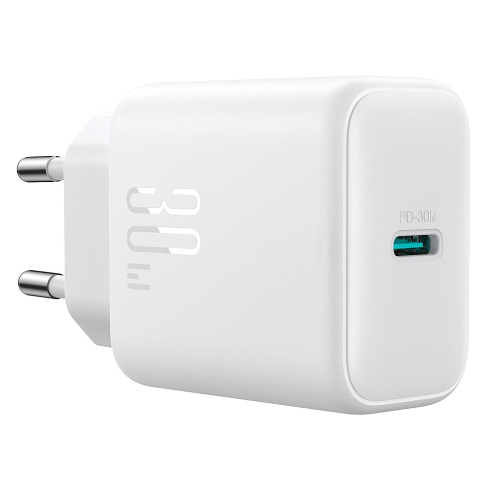 JOYROOM JR-TCF24 PD 30W Fast Charging Power Adapter Type-C Mini Wall Charger, EU Plug for iPhone 16-15 Series
