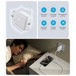 JOYROOM JR-TCF24 PD 30W Fast Charging Power Adapter Type-C Mini Wall Charger, EU Plug for iPhone 16-15 Series