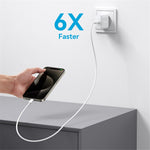 JOYROOM JR-TCF24 PD 30W Fast Charging Power Adapter Type-C Mini Wall Charger, EU Plug for iPhone 16-15 Series