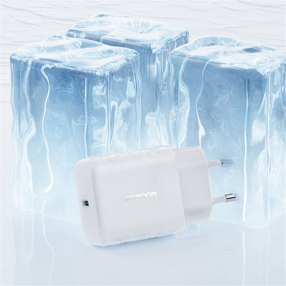 JOYROOM JR-TCF24 PD 30W Fast Charging Power Adapter Type-C Mini Wall Charger, EU Plug for iPhone 16-15 Series