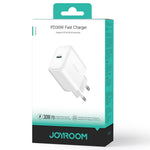 JOYROOM JR-TCF24 PD 30W Fast Charging Power Adapter Type-C Mini Wall Charger, EU Plug for iPhone 16-15 Series