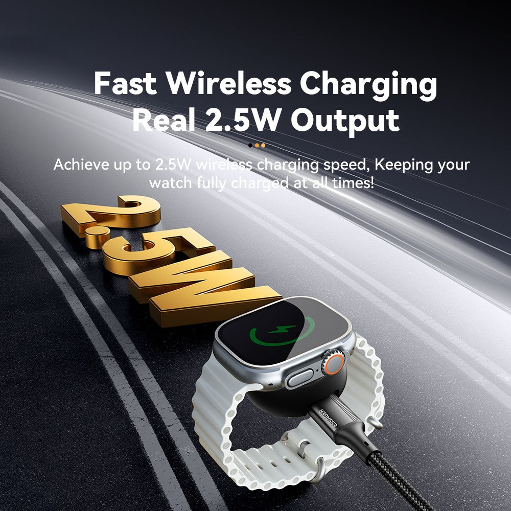 ESSAGER For Apple Watch Magnetic Wireless Charger Type-C Female Port Charging Dock