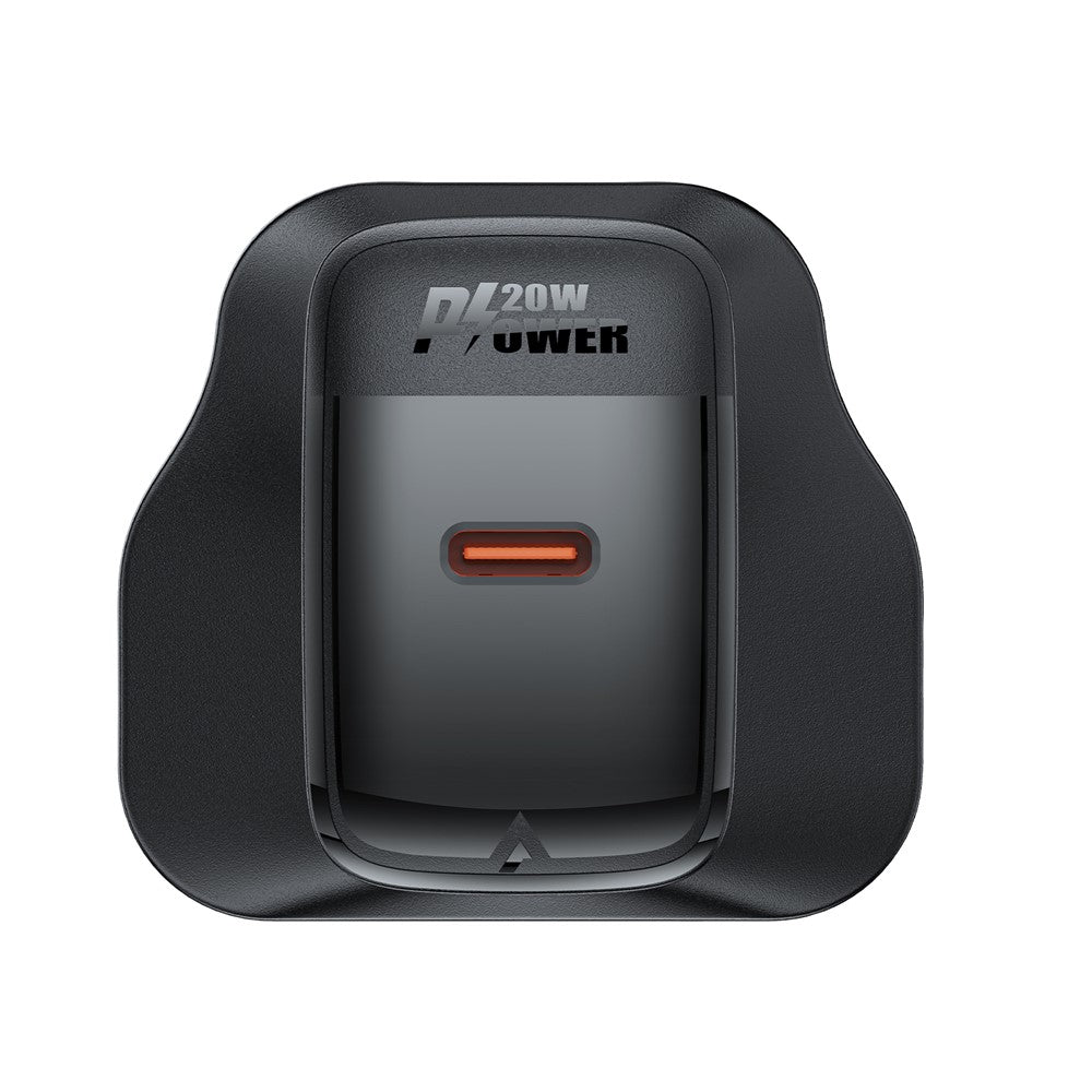 ACEFAST A83 PD 20W Enkelt USB-C GaN Oplader Telefon Vægoplader Adapter, UK-stik