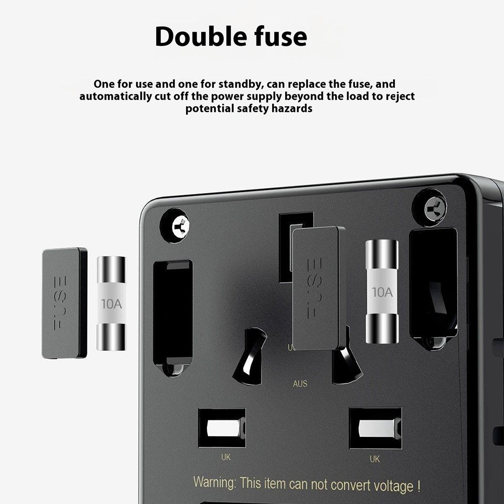DUDAO A65Pro Universal 65W Fast Charging Travel Adapter Global Plug Converter Charger